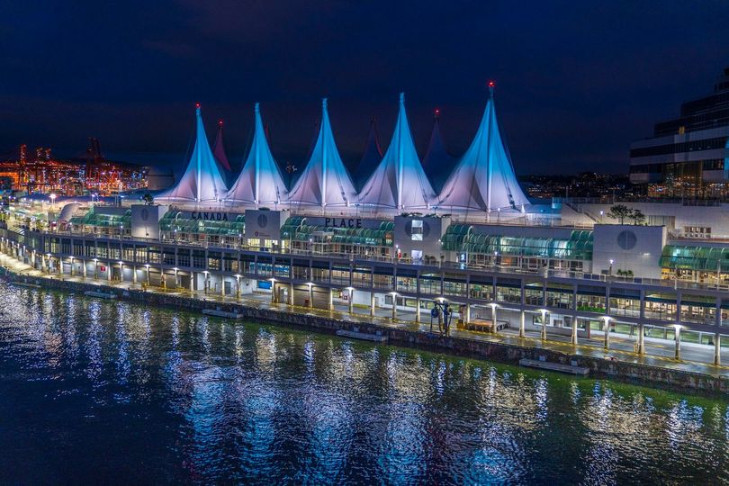 Canada Place Sails of Light Vancouver BC